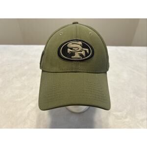 San Francisco 49ers Hat Cap Fitted 39Thirty Green NFL Salute To Service Military
